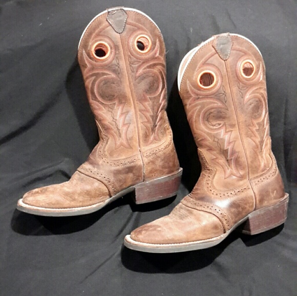 justin crepe sole square toe